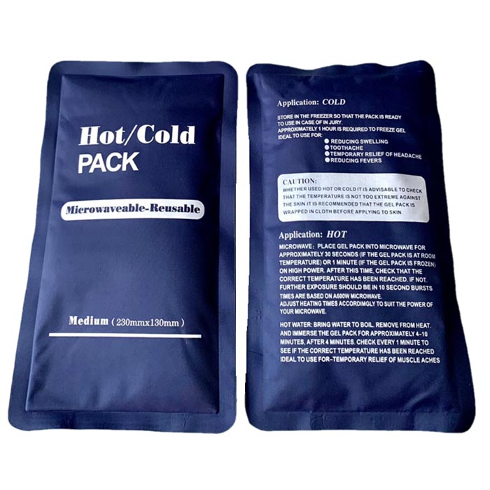 Dynarex Reusable Hot/Cold Compress Gel Pack For Pain Relief - Blue