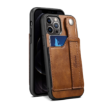 Brown iPhone Wallet Case With Strap