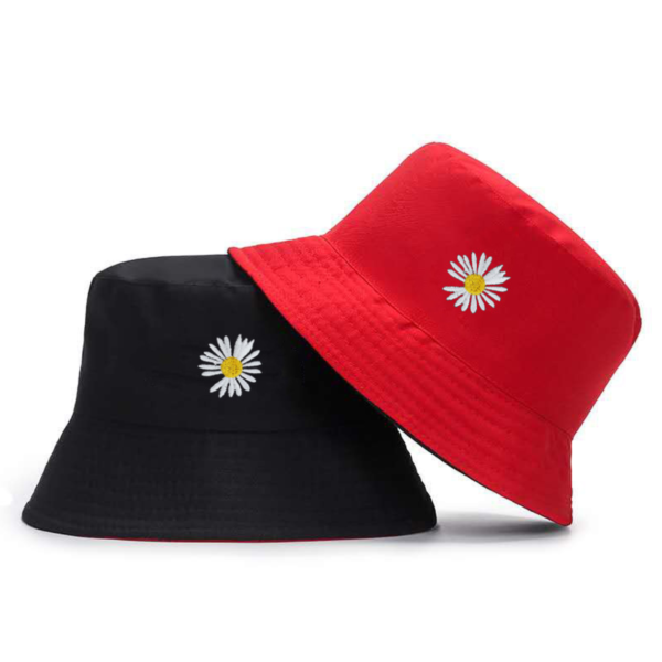 UDIYO Fashion Women English Letters Cotton Reversible Sun Protection Cap  Bucket Hat 