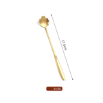 Gold Large Flower Coffee Spoon