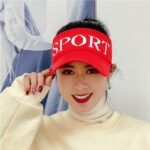 Red Women Sun Visor Hat