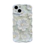 Green iPhone Floral Oil Paint Phone case