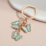 Keychain Butterfly Blue