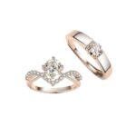 Romantic Couple Zirconia Rings