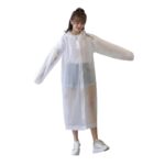 White Transparent Rain Coat