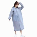 Grey Transparent Rain Coat