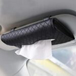 Car Sun Visor Tissue Holder Black