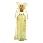 Gold Wine Bottle Bag