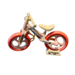 Red Pink Glide Bicycle Keychain Pendant