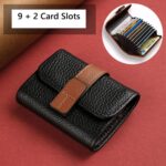11 Card slots Accordion Wallet Black