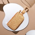 Sparkly Car Key Holder Case Gold